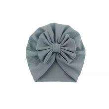 Load image into Gallery viewer, BABY ONE BABY TWO Baby Girl Turban Bonnet with Bow.
