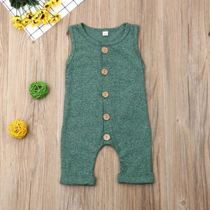 Baby Button-down Romper - Baby One Baby Two