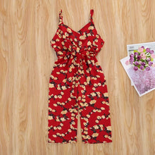 Load image into Gallery viewer, Toddler Floral Full-length Romper - Baby One Baby Two
