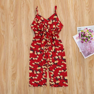 Toddler Floral Full-length Romper - Baby One Baby Two