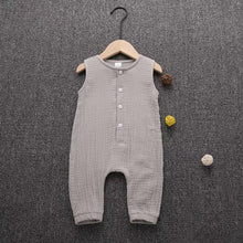 Load image into Gallery viewer, Lightweight button-down romper - Baby One Baby Two
