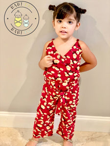 Toddler Floral Full-length Romper - Baby One Baby Two