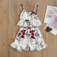 Load image into Gallery viewer, 2 piece floral ruffle high waist - Baby One Baby Two
