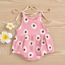 Load image into Gallery viewer, Darling Daisy Spaghetti-Strap Romper - Baby One Baby Two
