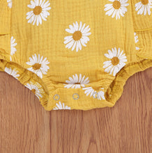 Load image into Gallery viewer, Daisy cotton linen romper - Baby One Baby Two
