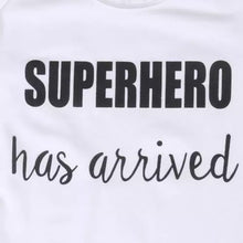 Load image into Gallery viewer, Superhero Has Arrived 3-piece set - Baby One Baby Two
