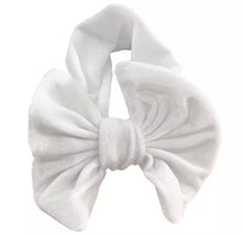 Load image into Gallery viewer, Baby and Toddler Girl Big Bow Velvet Headband.
