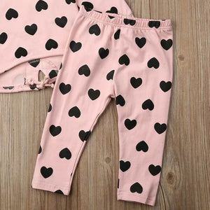 In Love with Pink 2-piece Sweatshirt with pants - Baby One Baby Two