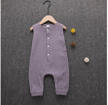 Load image into Gallery viewer, Lightweight button-down romper - Baby One Baby Two
