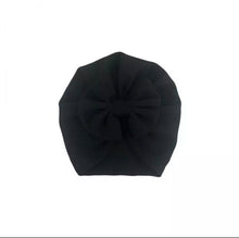 Load image into Gallery viewer, BABY ONE BABY TWO Baby Girl Turban Bonnet with Bow.
